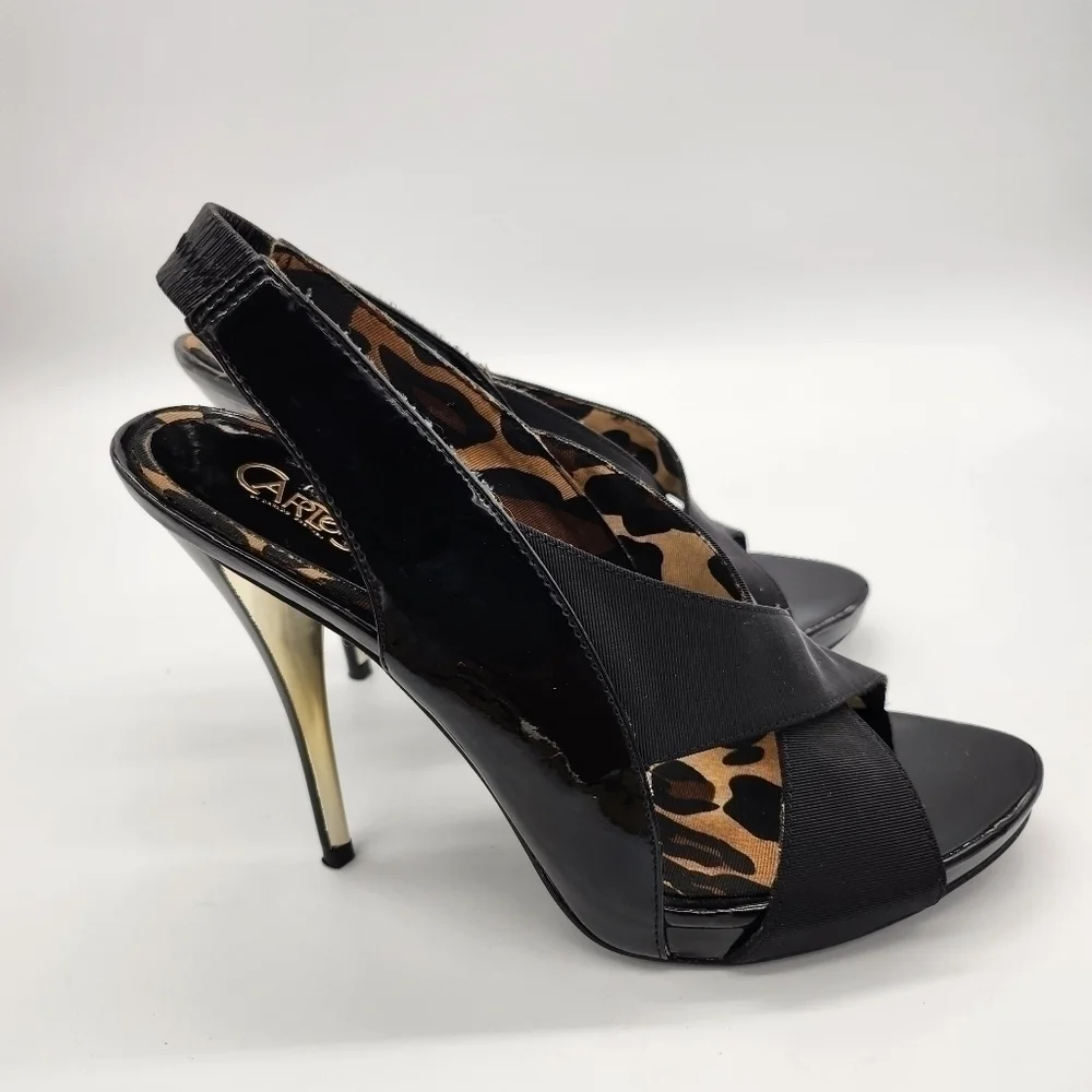Carlos Santana Open-Toe Sandal Heels Size 8.5 Shoes